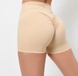 Жіночі короткі шорти з ефектом пуш-ап korotki-shorty-z-efektom-push-ap-beige-s фото