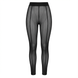 Damskie legginsy z elastycznej siateczki, Czarny, L