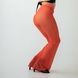High-rise elastic mesh pants, Red, S
