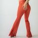 High-rise elastic mesh pants, Red, S