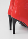 Profesjonalne heelsy z naturalnej sk&oacute;ry Premier, czerwone lakierowane, z językiem &mdash; buty do tańca High Heels, botki z odkrytymi palcami i sznurowaniem., Czerwony, 9,3 cm, Klasyczna guma, prawdziwa sk&oacute;ra, język buta