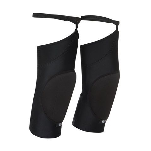 Women's knee pads with garters for dancing bevel heels, Black, S