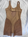 Short jumpsuit with straps Sculpt Form beige with beige mesh, Beige, XS