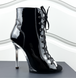 Professional heels with a molded sole, eco-leather, PRIMA, black patent, чорні лакові, Individual tailoring, 11 cm, eco leather, transparent