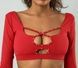 Жіночій топ з довгим рукавом Pearl  top-z-dovhym-rukavom-pearl-red-m фото 1