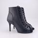 Professional heels with molded sole, 9.5 cm heel, genuine leather, DIVA, Black, Individual tailoring, 9,5 cm, genuine leather