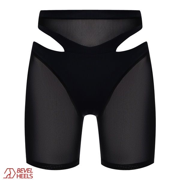Shorts with cutouts Sculpt Line, Black, M, Biflex