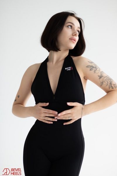 Jumpsuit with leggings, Black, M