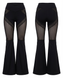 Women's Flared Pants, Black, M