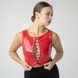 Жіночий топ з лакованої шкіри із зав'язками Buffy top-buffy-red-m фото 1