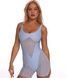 Short strappy jumpsuit Sculpt Form light blue, Light blue, S